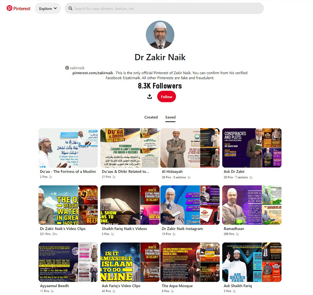 Dr Zakir Naik Pinterest