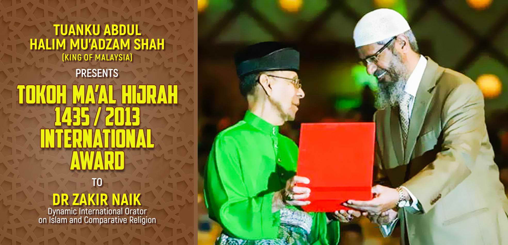 Tokoh Ma’al Hijrah 1435 / 2013 International Award